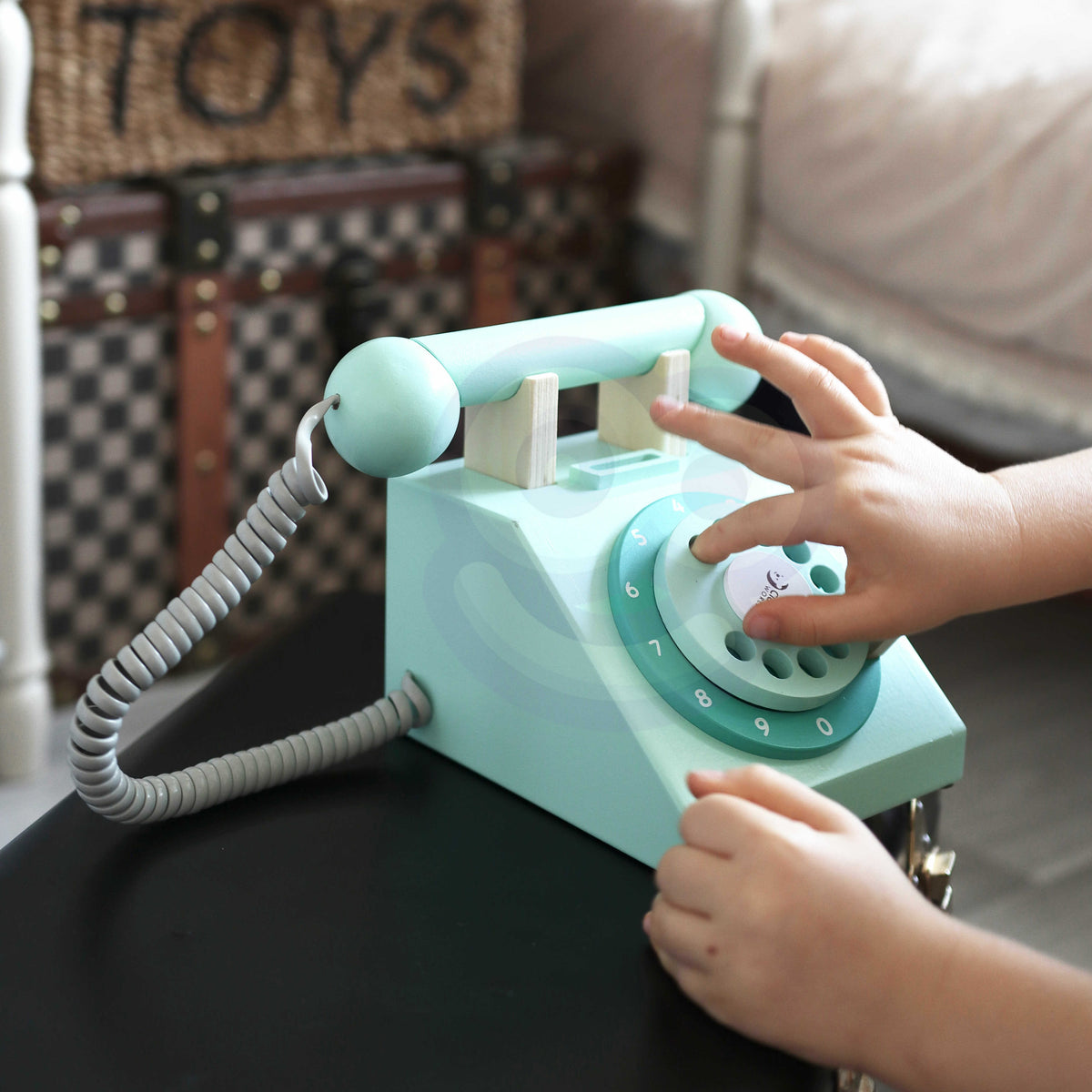 CLASSIC WORLD Medinis Telefono Aparatas Vaikams Vintažinis Stilius