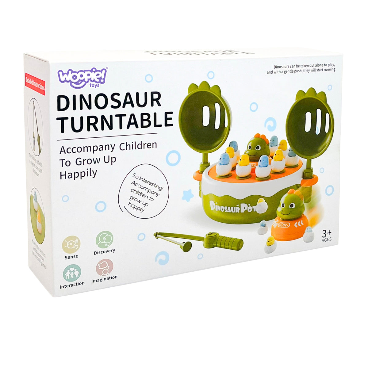 WOOPIE Dinozaurų Gaudymo Žaidimas 4in1 su Katapulta