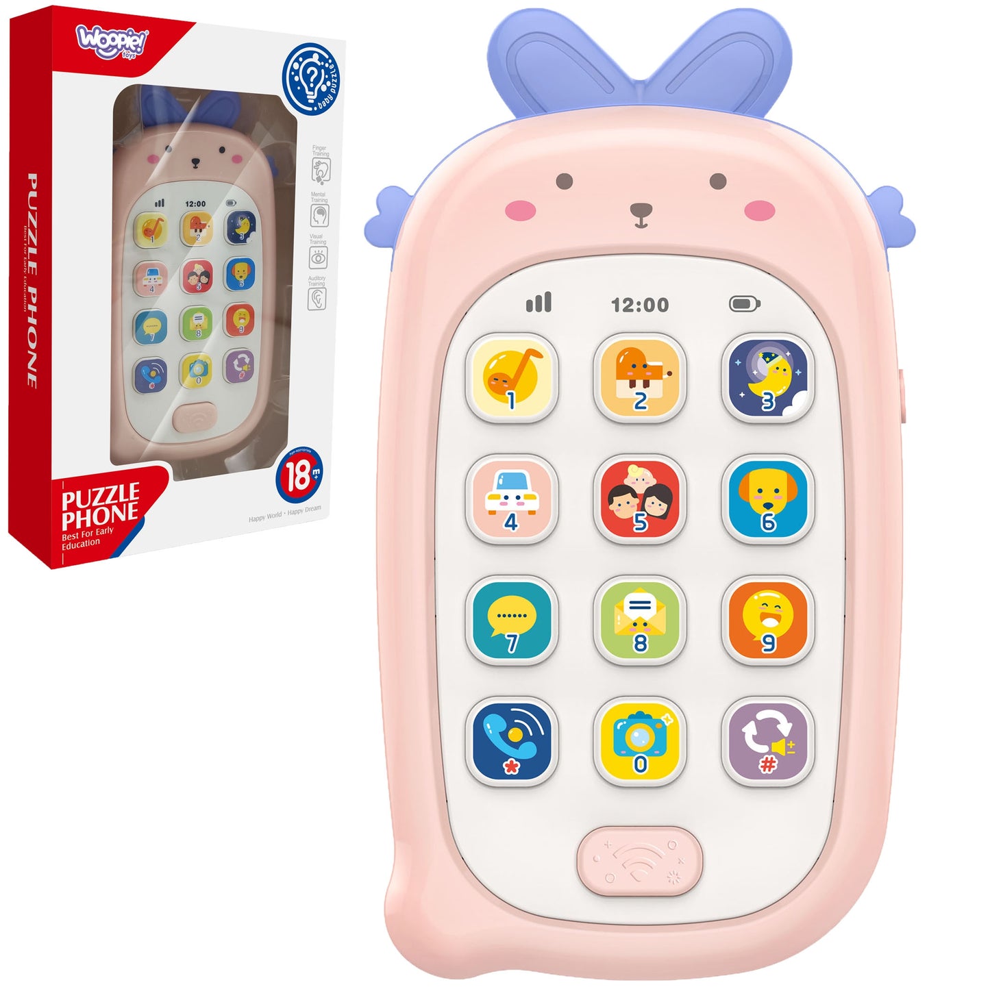 WOOPIE BABY Interaktyvus mobilusis telefonas su garsais – pagrindinis vaizdas