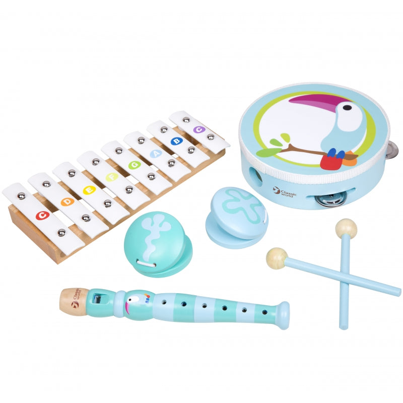 CLASSIC WORLD medinis muzikinis rinkinys vaikams cimbolai 7 vnt – vaizdas 3