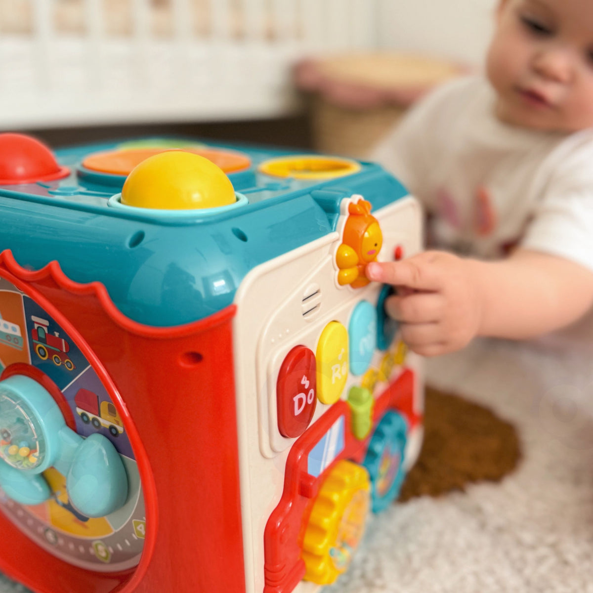 WOOPIE BABY Montessori Aktyvybių Kubas 6in1 nuo 18mėn.
