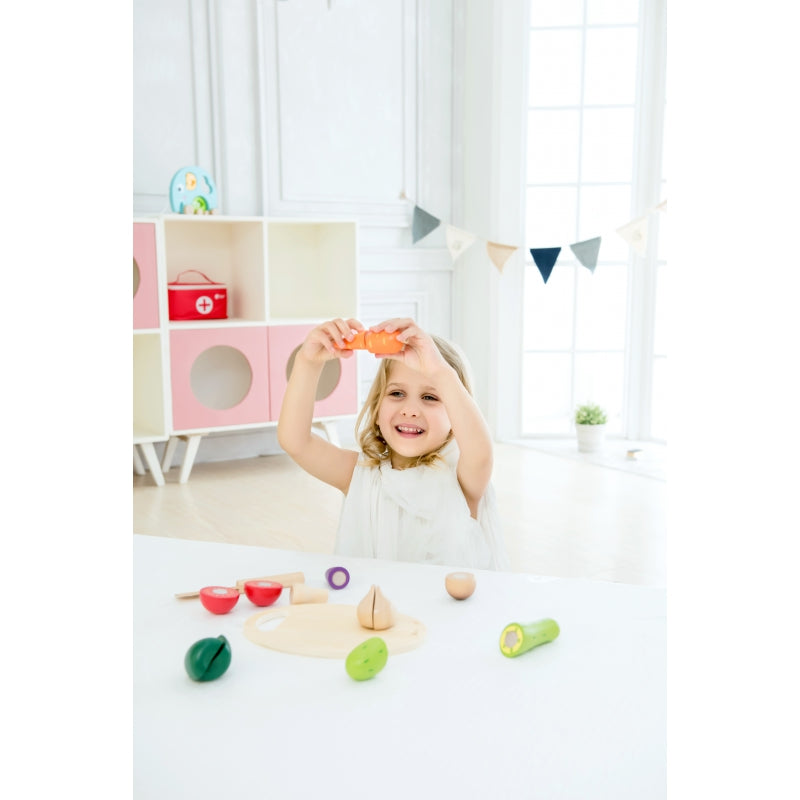 CLASSIC WORLD Medinis daržovių pjaustymo rinkinys su Velcro 16 vnt – vaizdas 4