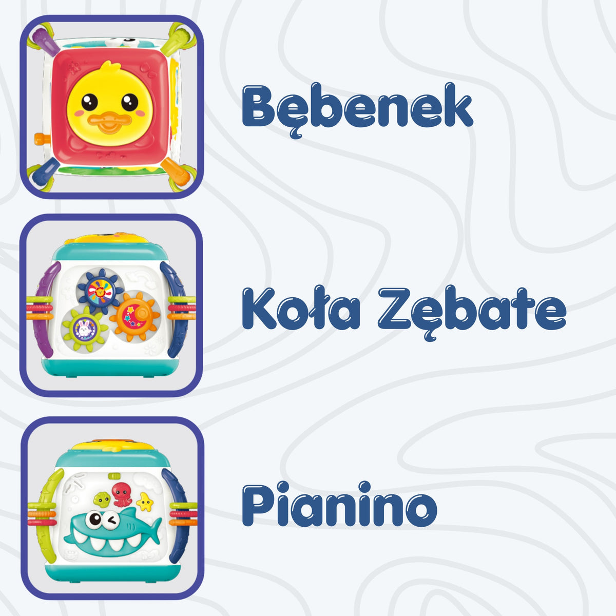 WOOPIE BABY Interaktyvus Daugiafunkcinis Lavinamasis Kubas 18m+