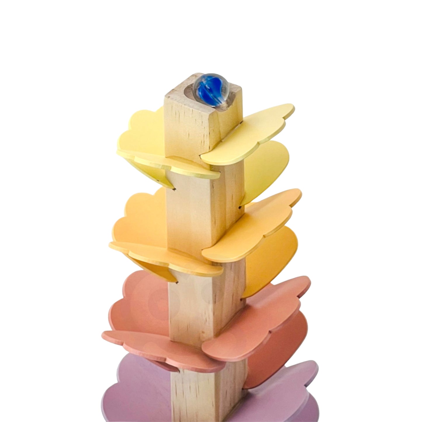 Woopie Green medinis muzikinis kulodromas „Vaivorykštės medelis“ – Montessori žaislas – vaizdas 3