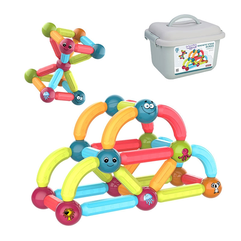 WOOPIE Magnetiniai Statybiniai blokai, 52 vnt.