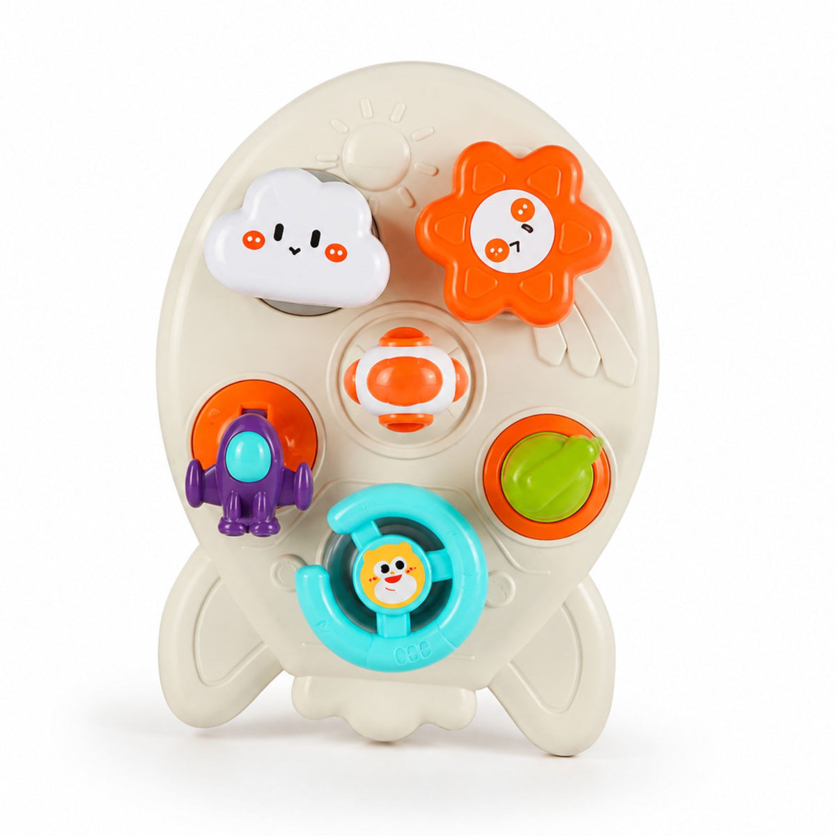 WOOPIE BABY 7-in-1 Lavinamoji Raketa – Aktyvumo Lentelė Kūdikiams