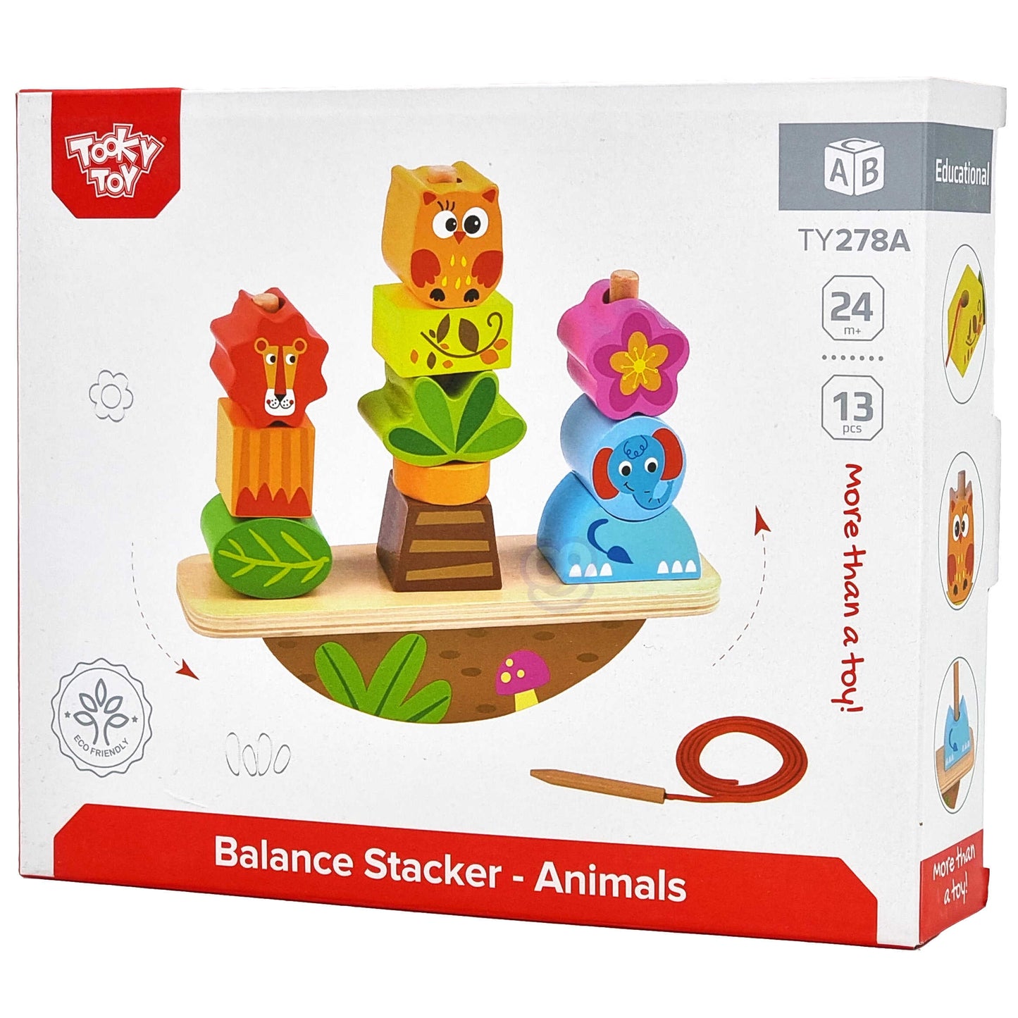 TOOKY TOY Balansuojanti dėlionė Gyvūnai – vaizdas 5