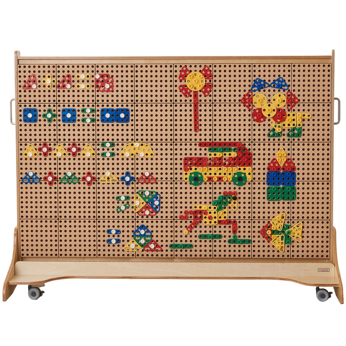 MASTERKIDZ Geometrinės figūros STEM sienelėms 260 vnt. kūrybinis rinkinys