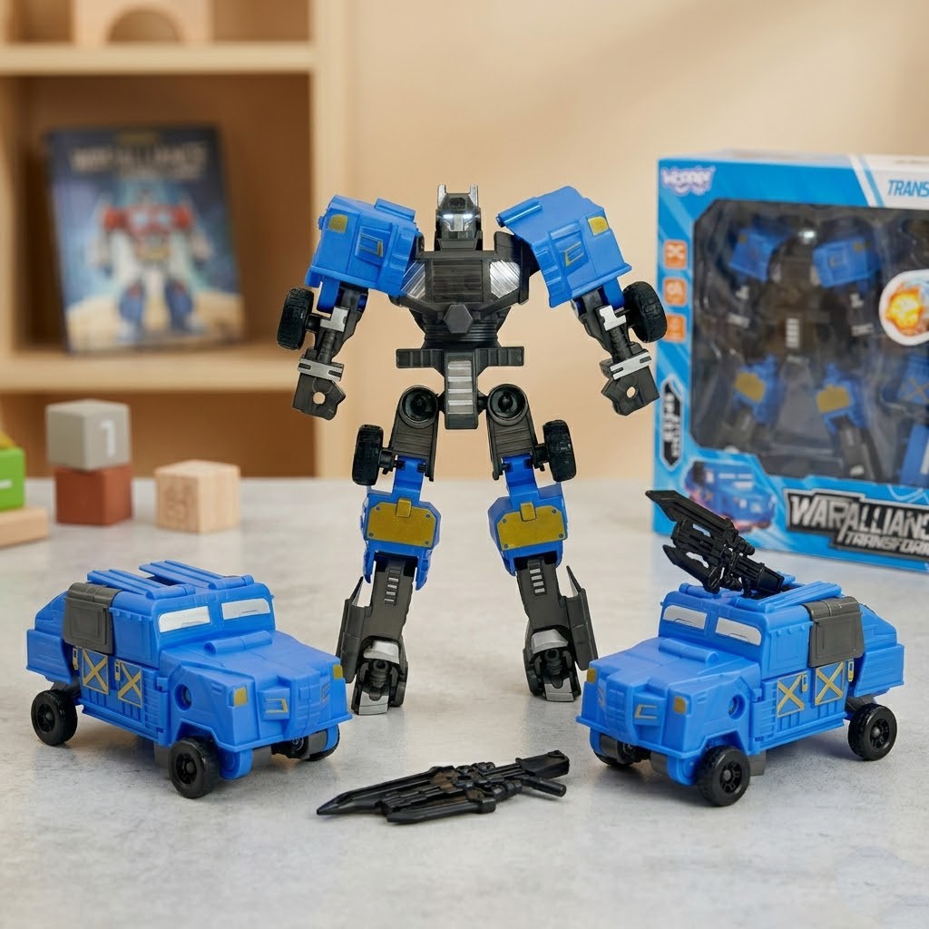 WOOPIE Transformuojantis Robotas 2in1 – Kovinė Transporto Priemonė