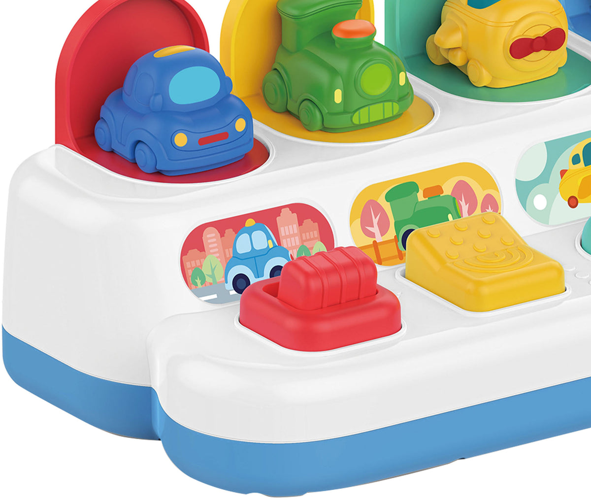 WOOPIE BABY Lavinamasis Žaislas Iššokantys Automobiliukai