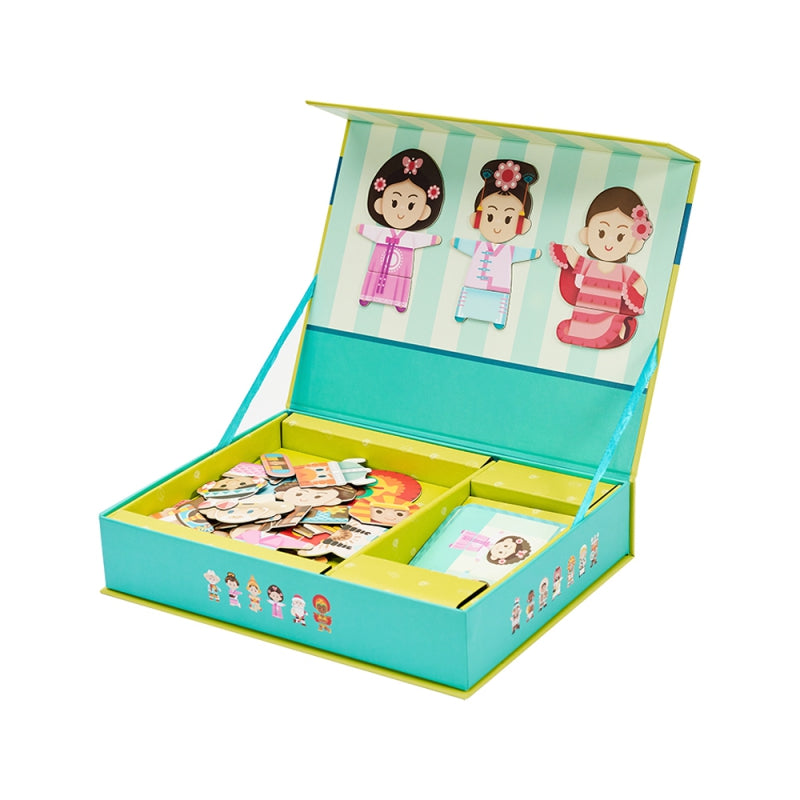 CLASSIC WORLD Magnetinė dėlionė Žmonės iš viso pasaulio 60 vnt – vaizdas 3