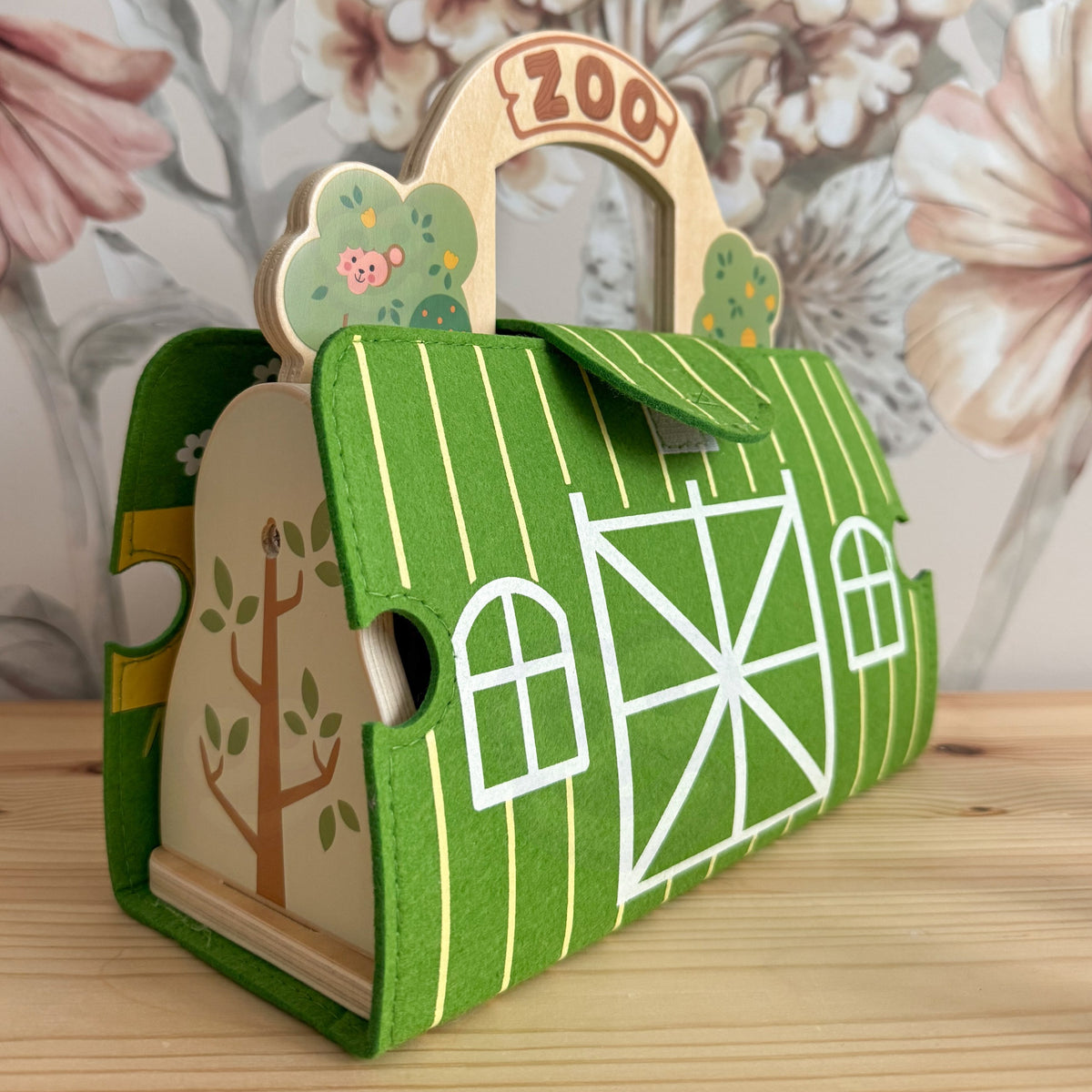 TOOKY TOY Mini Zoologijos Sodo Rinkinys Kelioninis Krepšys