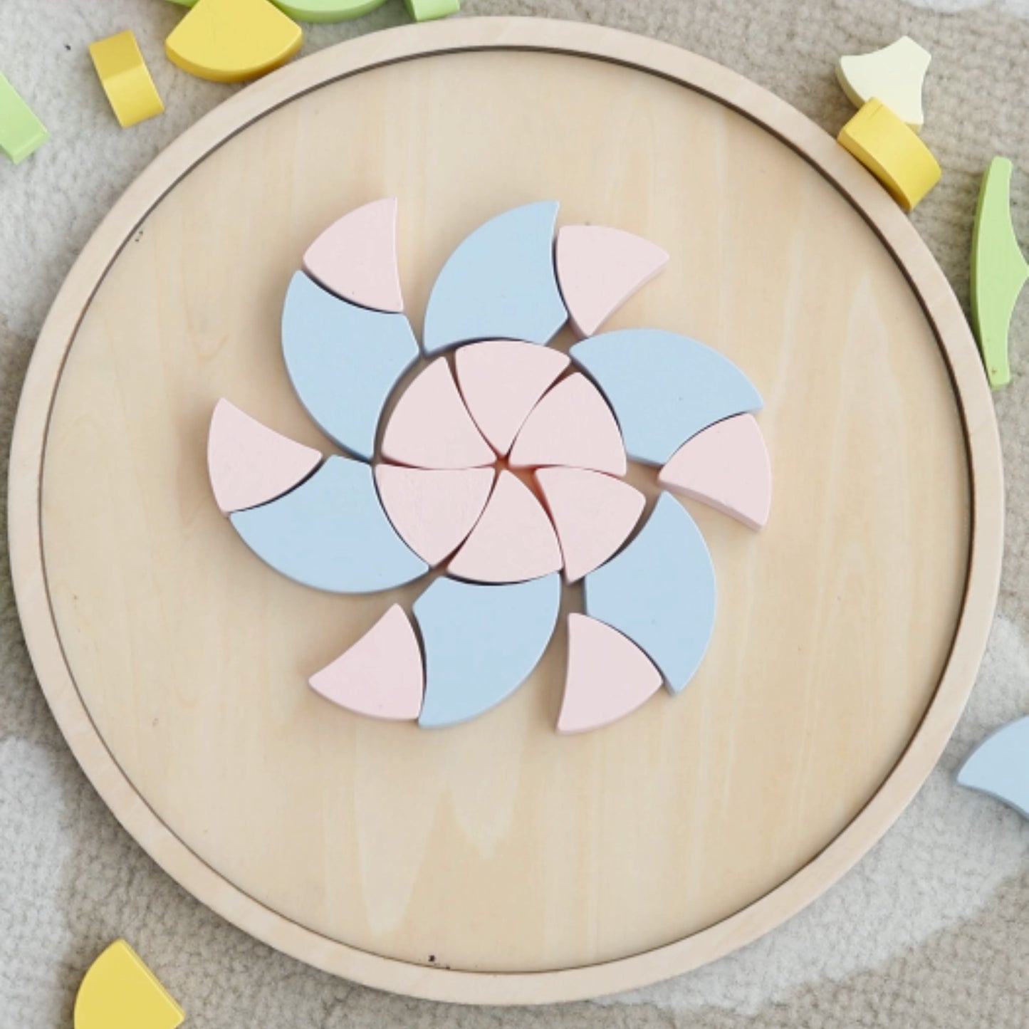 CLASSIC WORLD Pastelinė Mandala Montessori Mozaika Gėlės