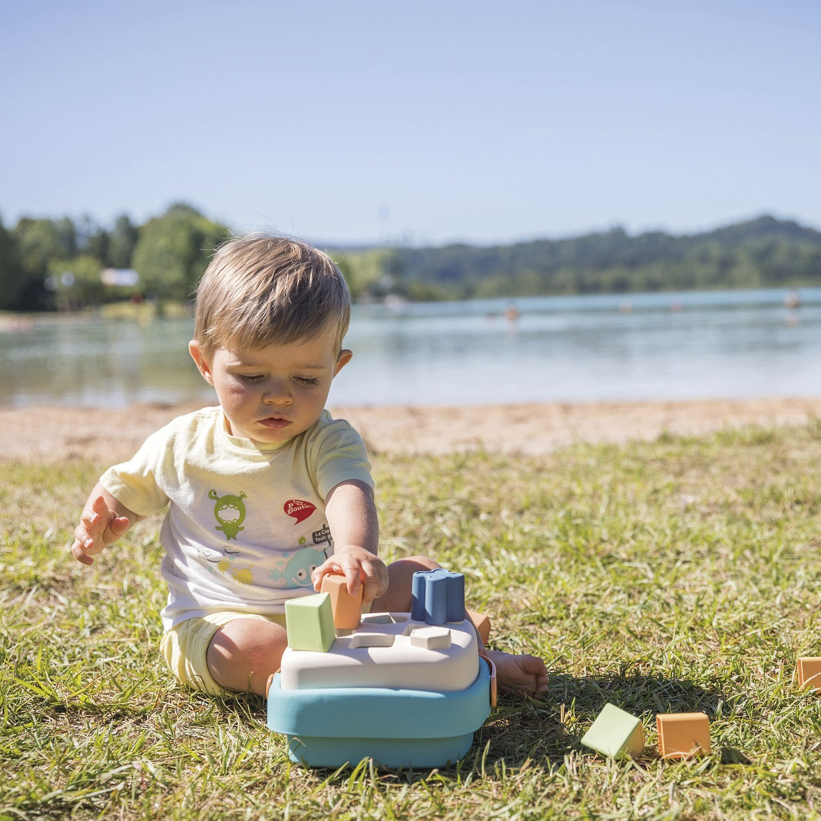 SMOBY Little Green formelių rūšiuoklis krepšyje, iš bioplastiko – pagrindinis vaizdas