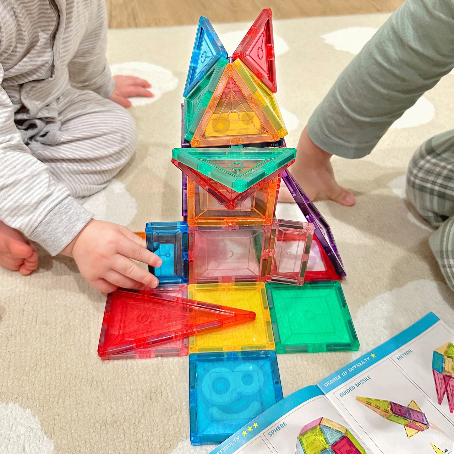 WOOPIE 3D Montessori Magnetiniai Konstruktoriaus Blokeliai Vaikams