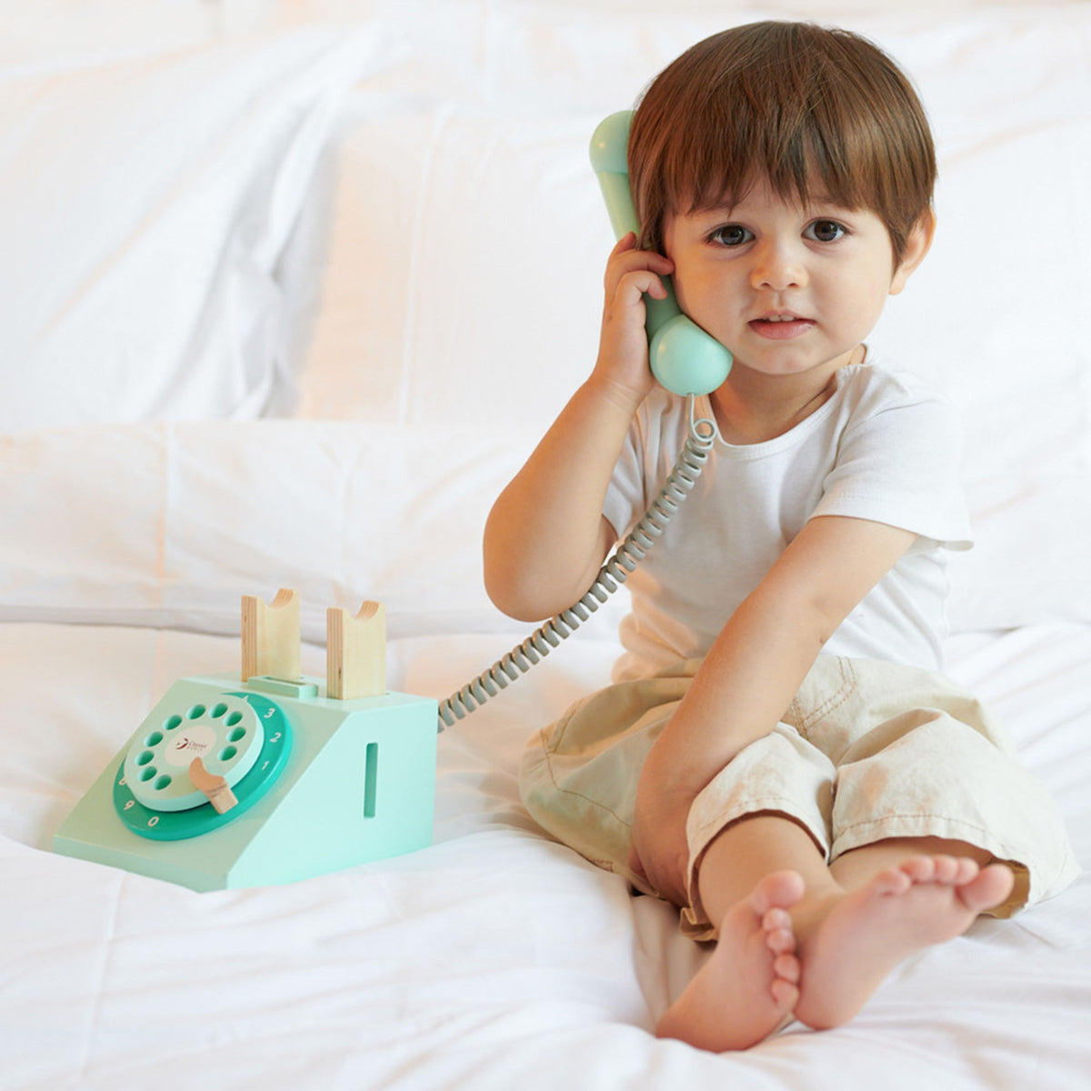 CLASSIC WORLD Medinis Telefono Aparatas Vaikams Vintažinis Stilius