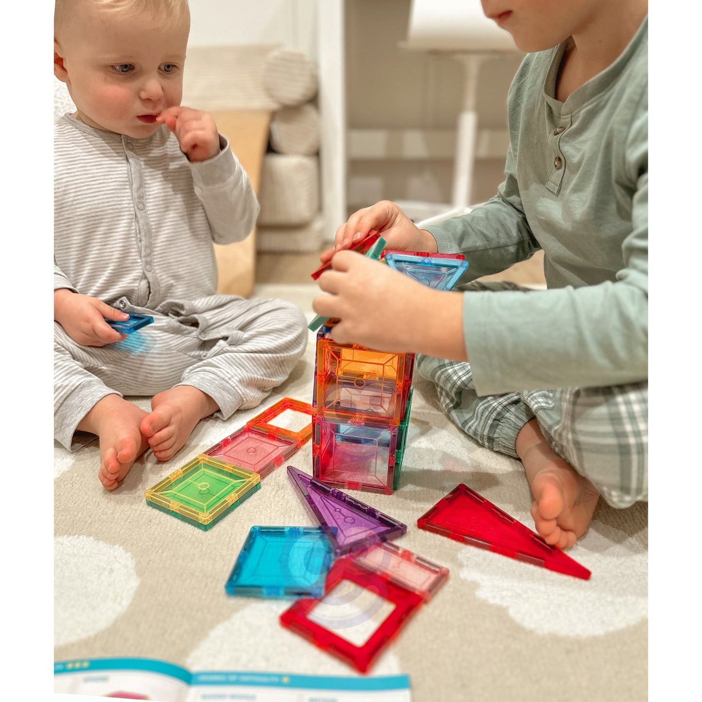 WOOPIE 3D Montessori Magnetiniai Konstruktoriaus Blokeliai Vaikams