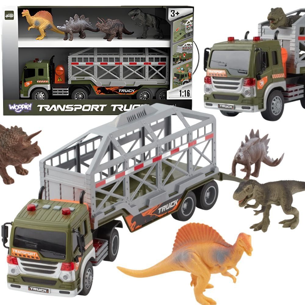 WOOPIE Sunkvežimis Dinozaurų Transporteris su Garsu ir Šviesa – pagrindinis vaizdas