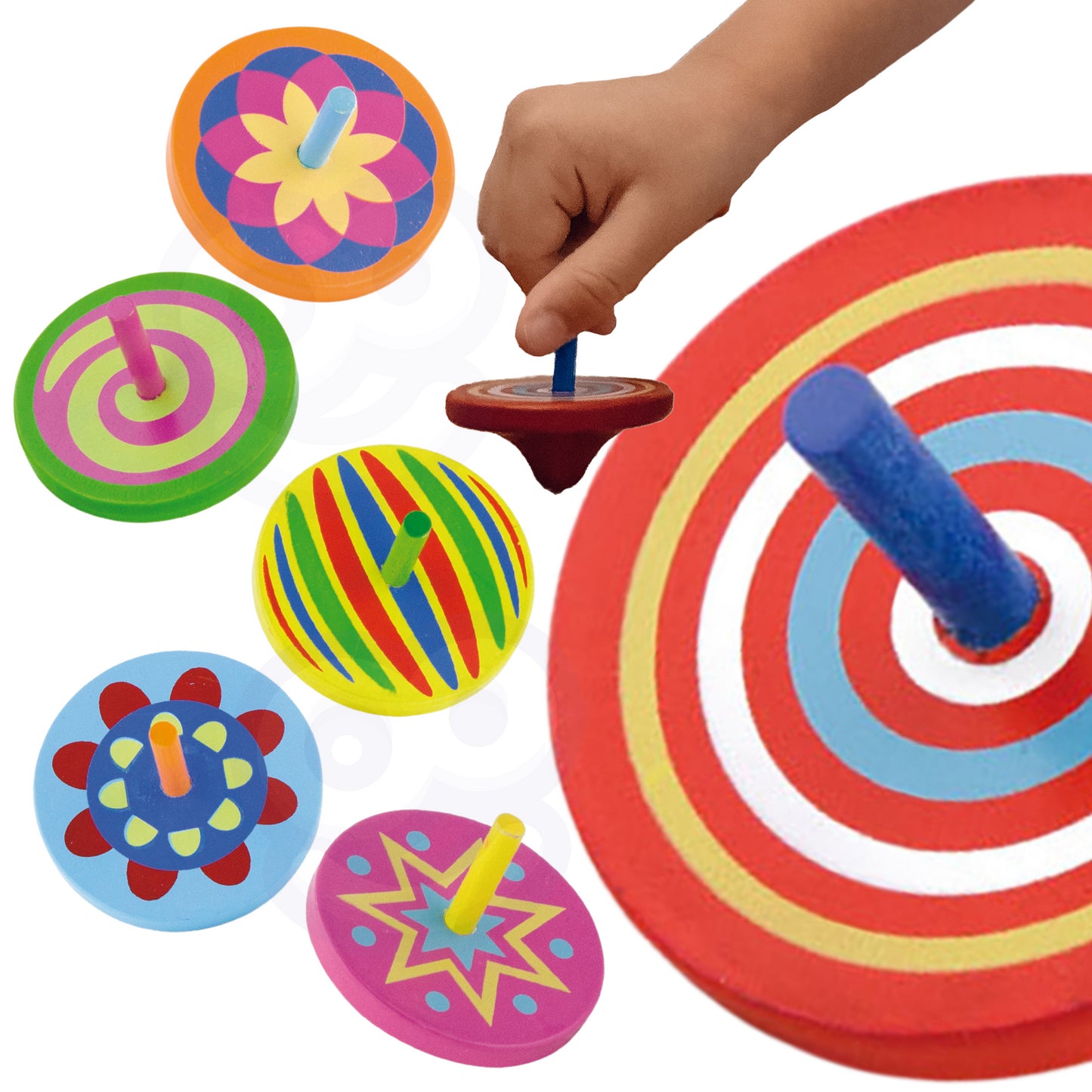 VIGA Spalvotas medinis vilkelis, 1 vnt – pagrindinis vaizdas