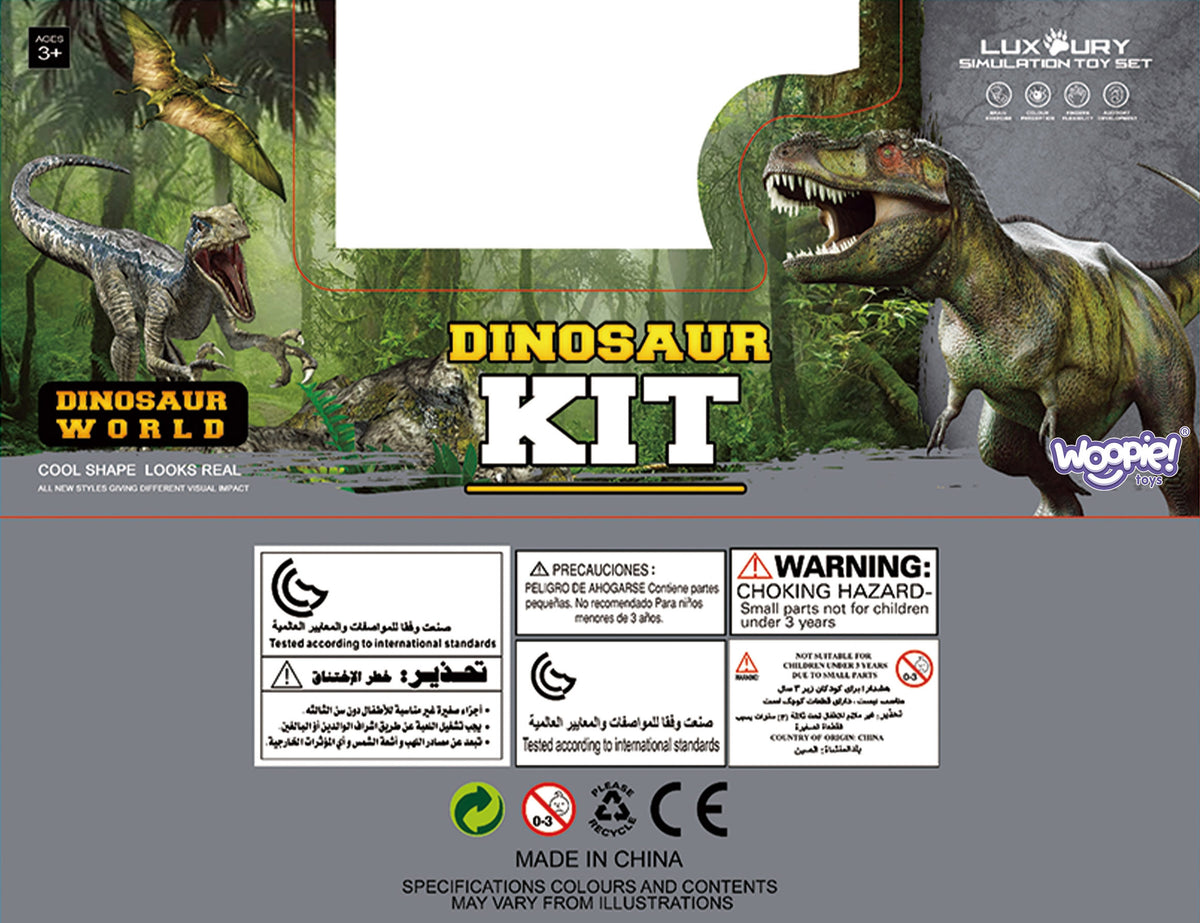 WOOPIE Dinozaurų Figūrėlių Rinkinys XXL su Žaidimo Kilimu