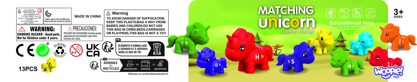 WOOPIE Montessori edukacinis rinkinys surenkamos vienaragio figūrėlės „Derink raides“, 13 dalių – pagrindinis vaizdas
