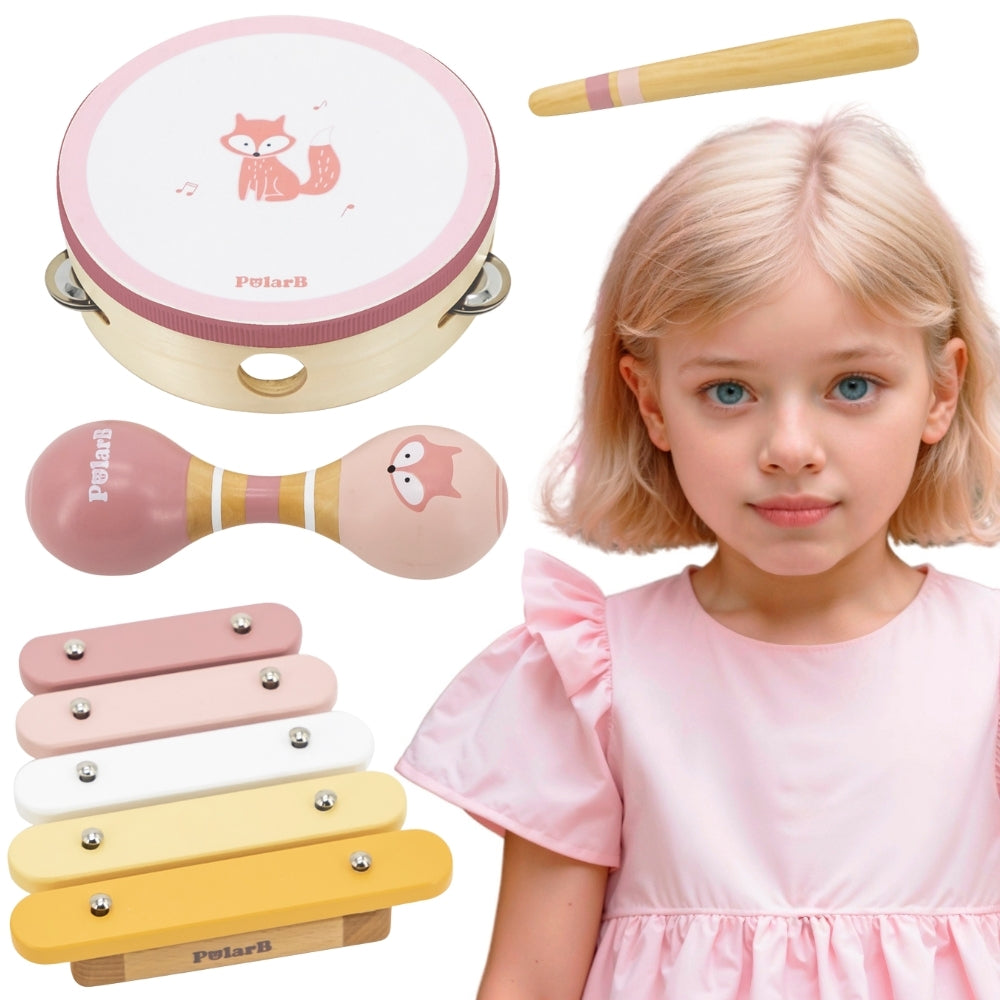 VIGA PolarB Rožinis muzikinių instrumentų rinkinys – pagrindinis vaizdas