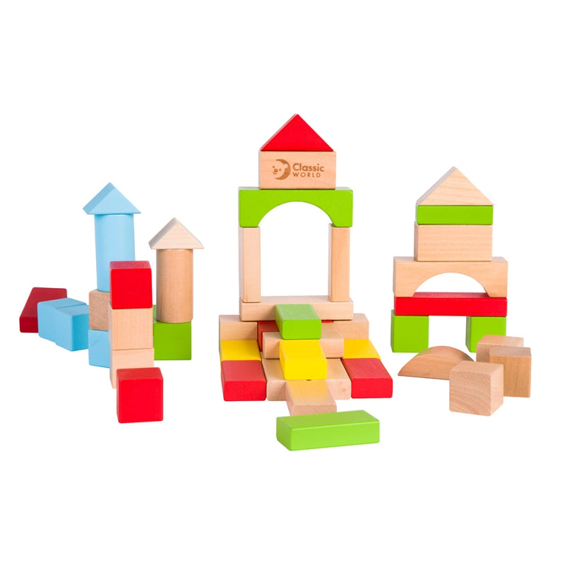 CLASSIC WORLD medinės kaladėlės vaikams 50 vnt – vaizdas 3