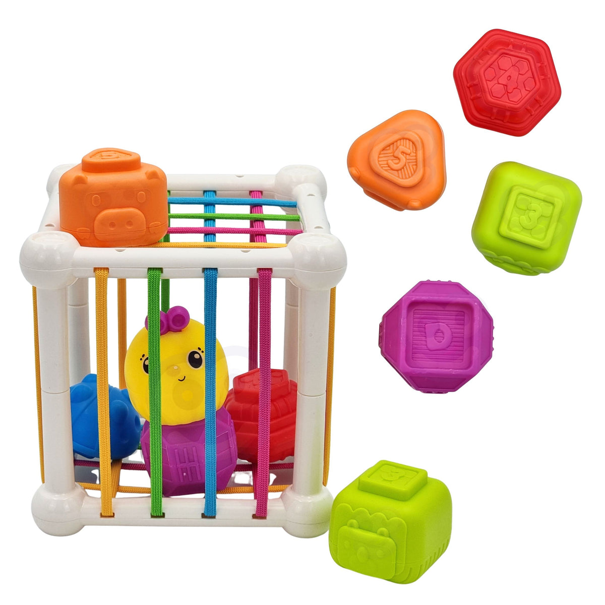 WOOPIE BABY Lankstus Sensorinis Kubas Rūšiuoklė su Barškučiu, 7 d.