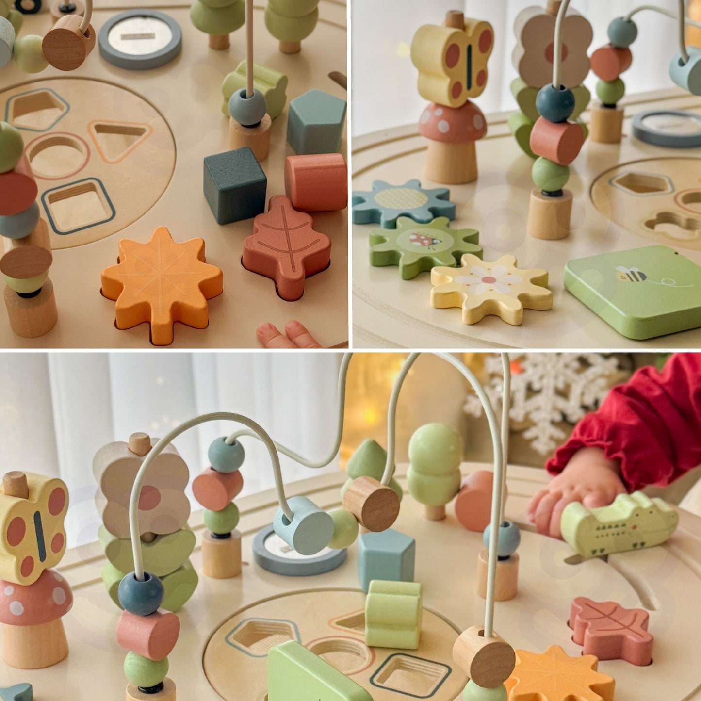 TOOKY TOY Medinis veiklos staliukas „Safari“ su safari motyvais – vaizdas 4