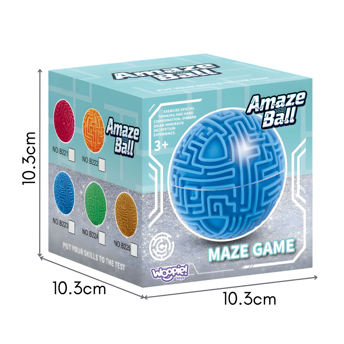 WOOPIE Amaze Ball – 3D Labirintas Kamuoliukas Vaikams, Žalias