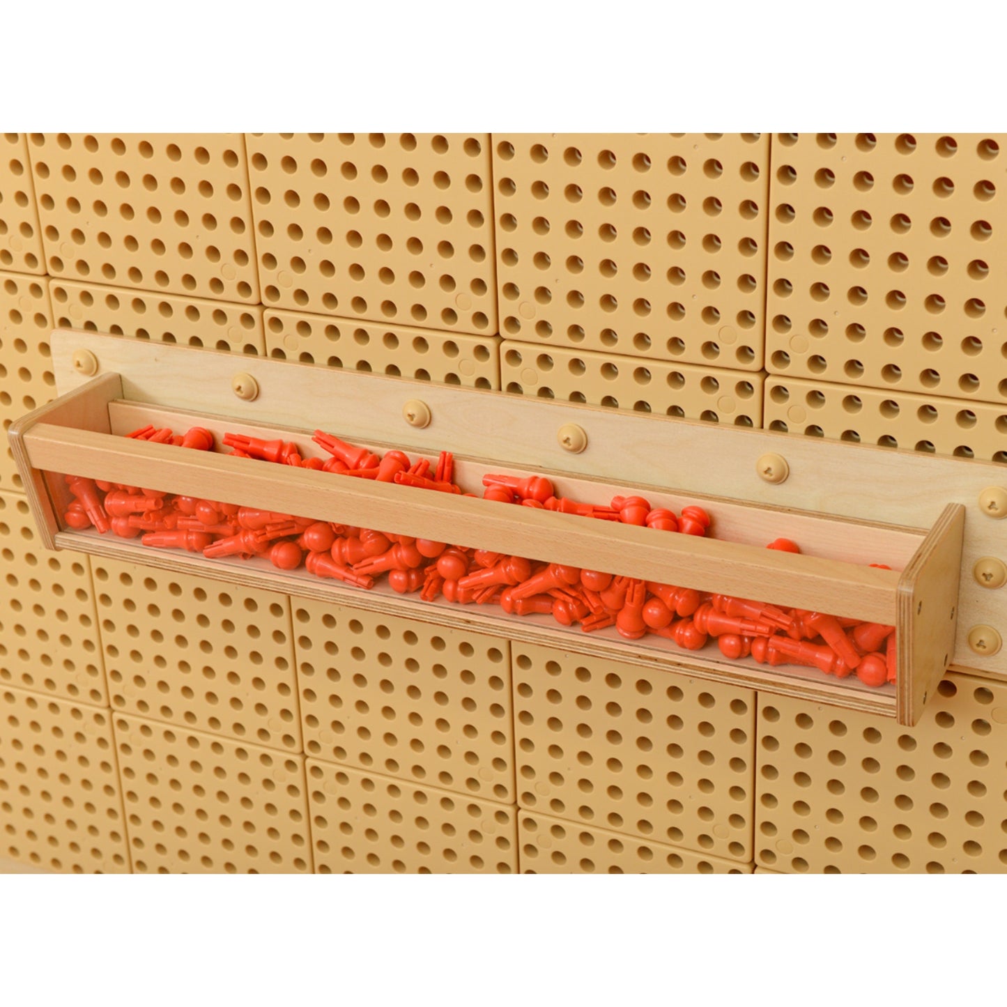 MASTERKIDZ Medinė Dėžutė su Skaidria Sienele STEM Lentai 80 cm