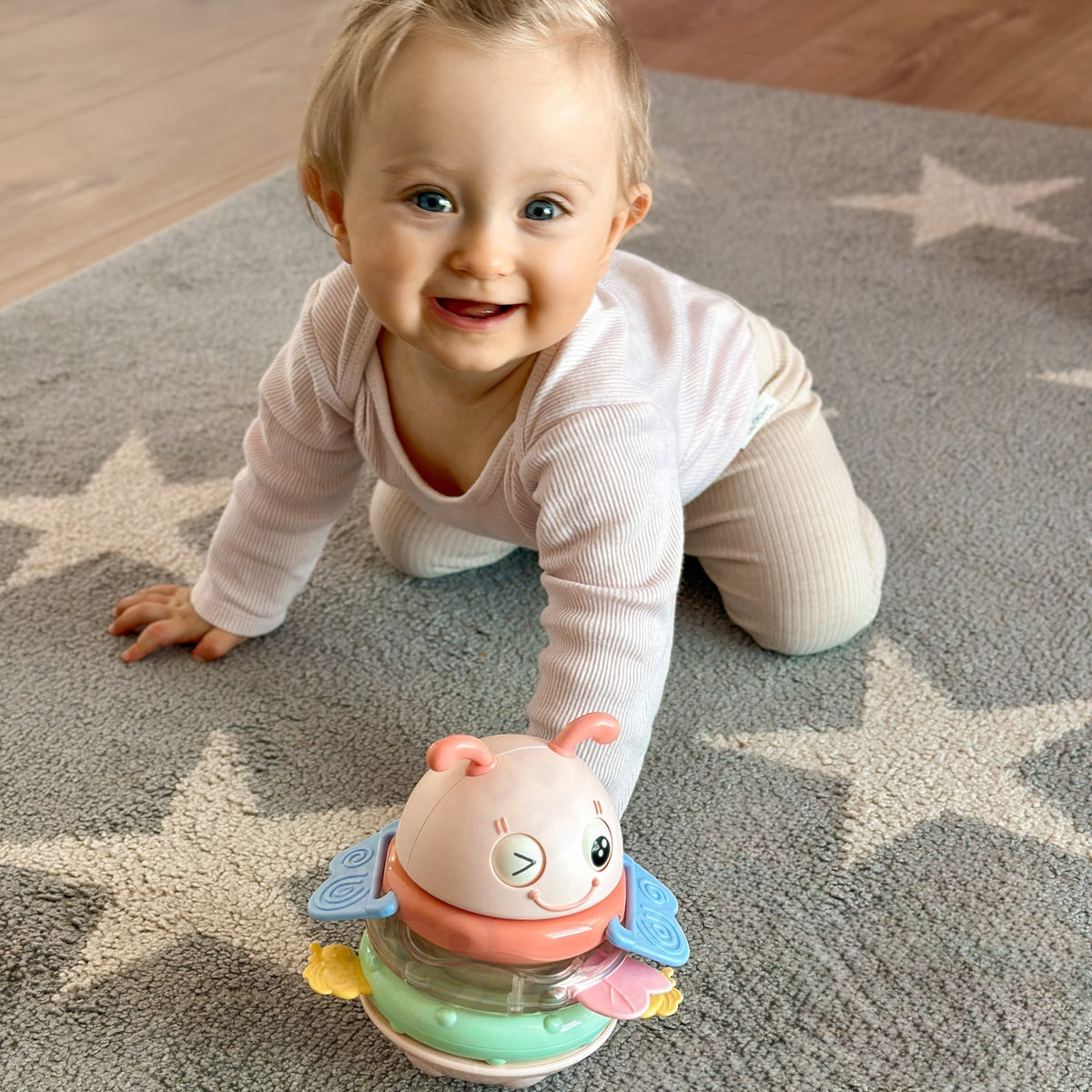 WOOPIE Bitutė Rožinė Nepargriaunama Sensorinė Žaislas 2in1