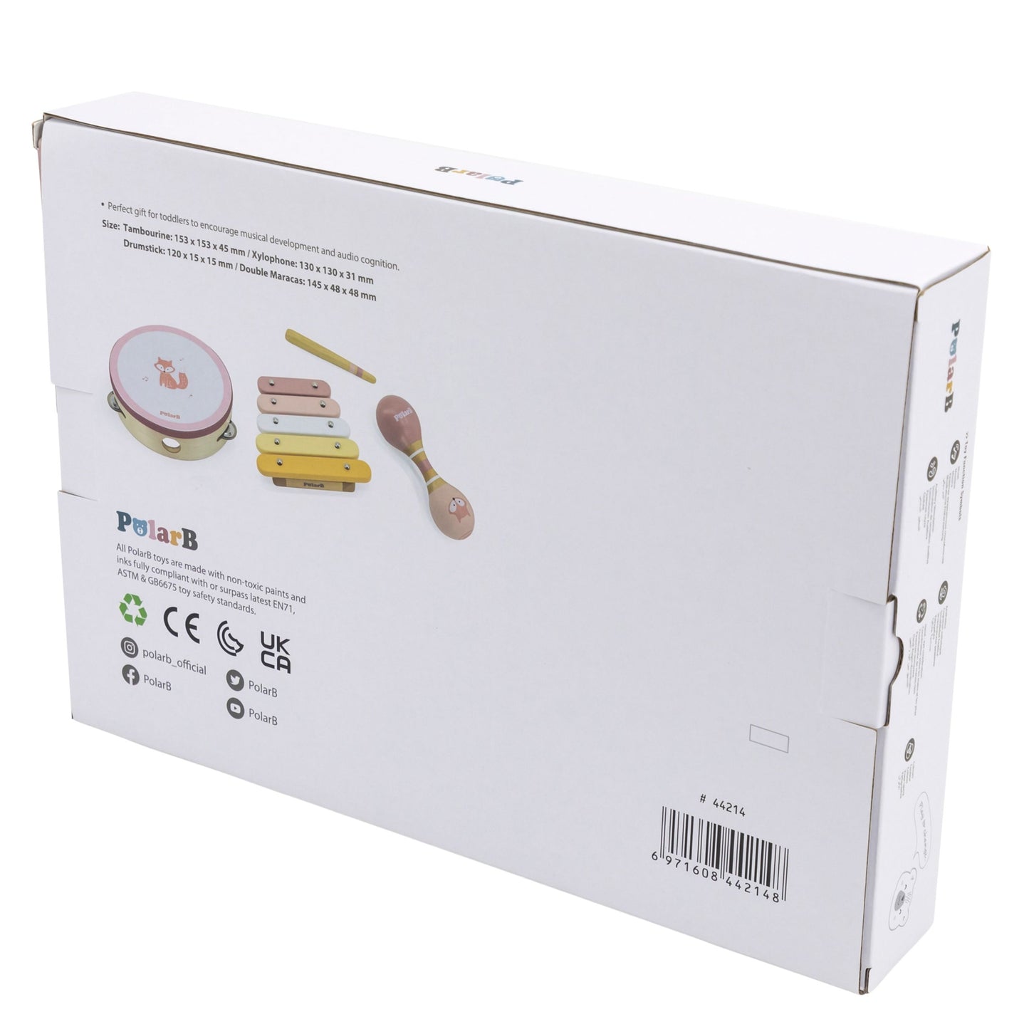 VIGA PolarB Rožinis muzikinių instrumentų rinkinys – vaizdas 4