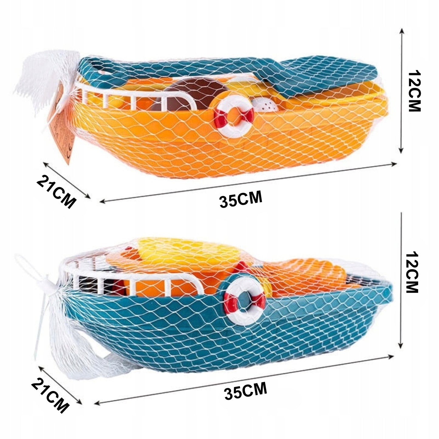 WOOPIE Laivas su priedais žaidimams smėlyje ir vandenyje – vaizdas 6