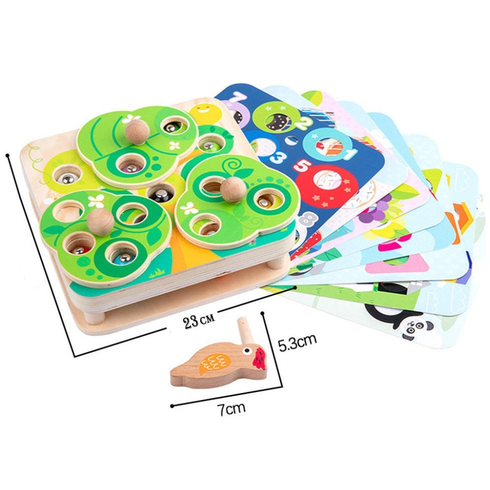 TOOKY TOY Medinis 2in1 lavinamasis žaidimas: Genys ir kirminai – vaizdas 5