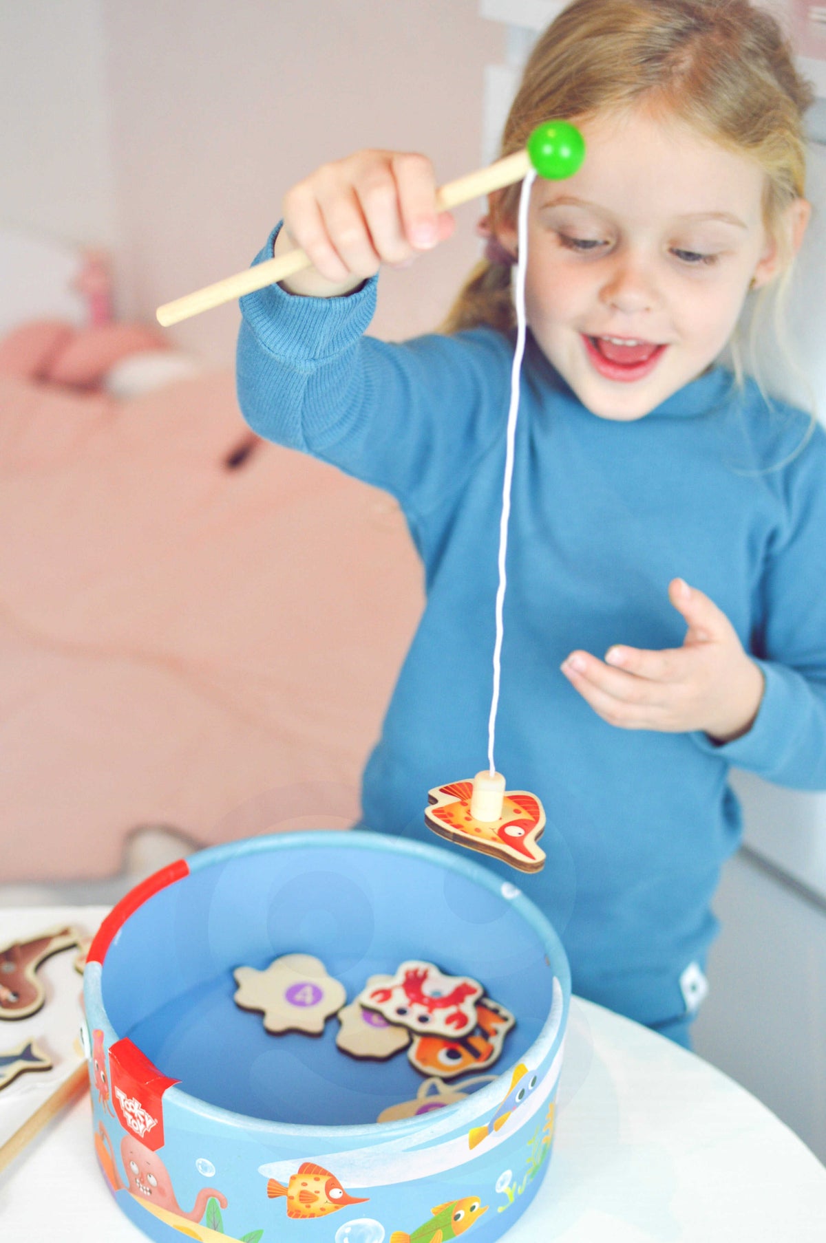 TOOKY TOY Žvejybos Žaidimas su Magnetinėmis Meškerėmis