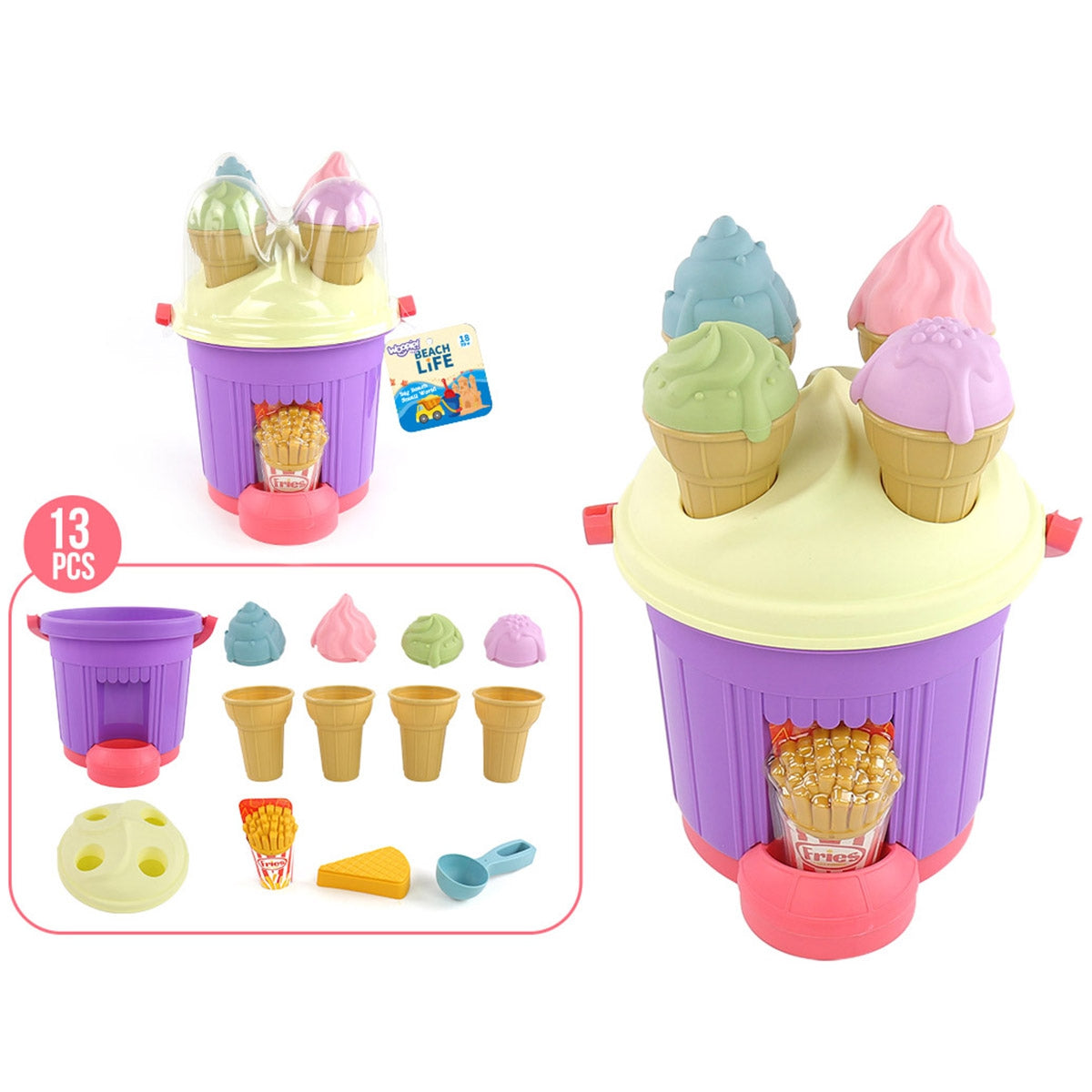 Woopie smėlio rinkinys „Ledų parduotuvė“ – vaizdas 2