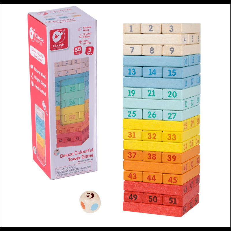 CLASSIC WORLD Medinis arkadinis žaidimas Domino bokštas – vaizdas 2