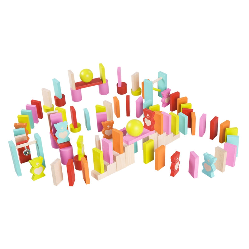 CLASSIC WORLD Mediniai domino, Teddy Bears 105 vnt – vaizdas 4