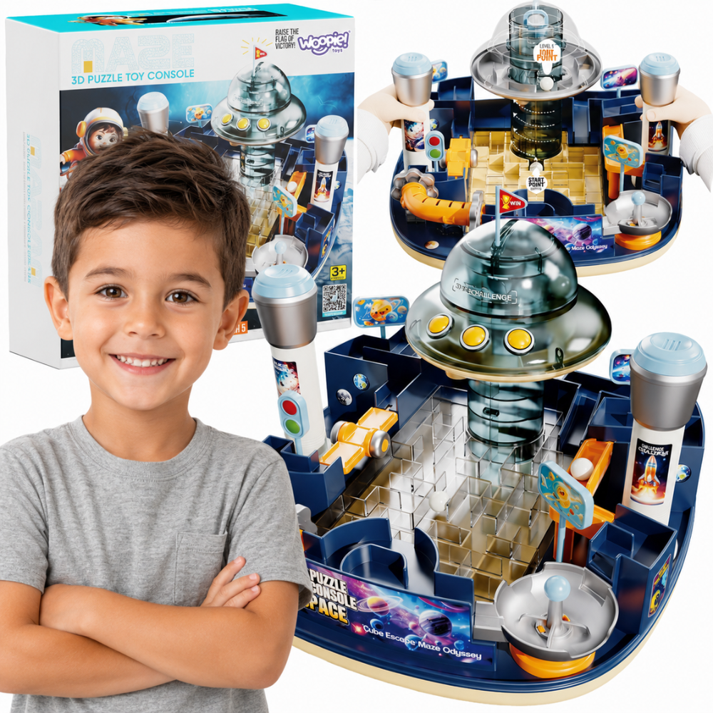 WOOPIE Space Maze 3D Interaktyvi Kosmoso Labirinto Konsolė