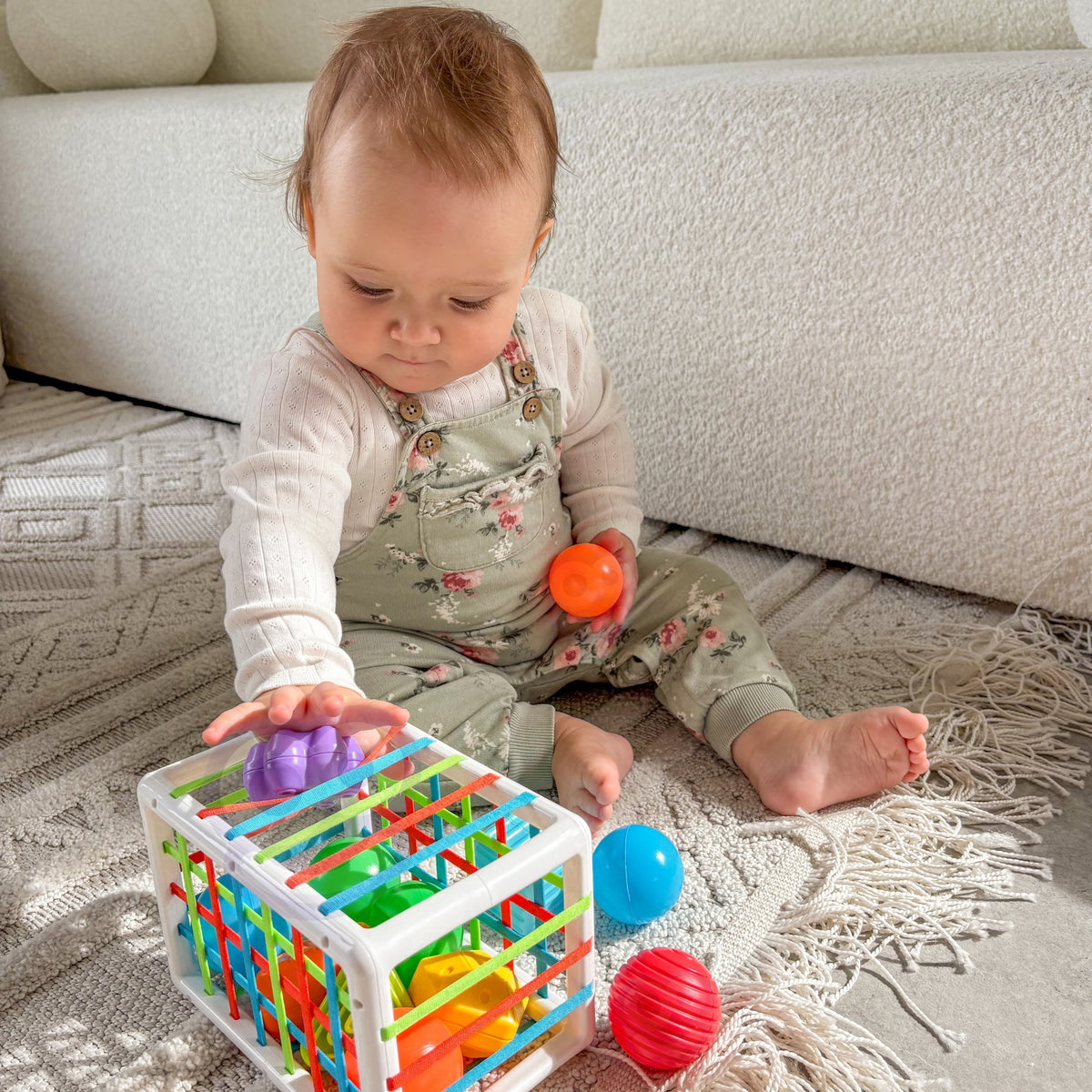 WOOPIE BABY Lankstus Sensorinis Kubas Rūšiuoklė, Spalvotos Formos 13 d.