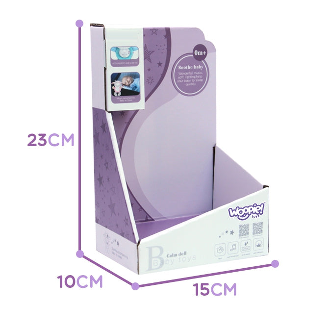 WOOPIE BABY interaktyvus pliušinis buliukas kūdikiams Migdukas su šviesa, garsu ir kramtuku – vaizdas 8