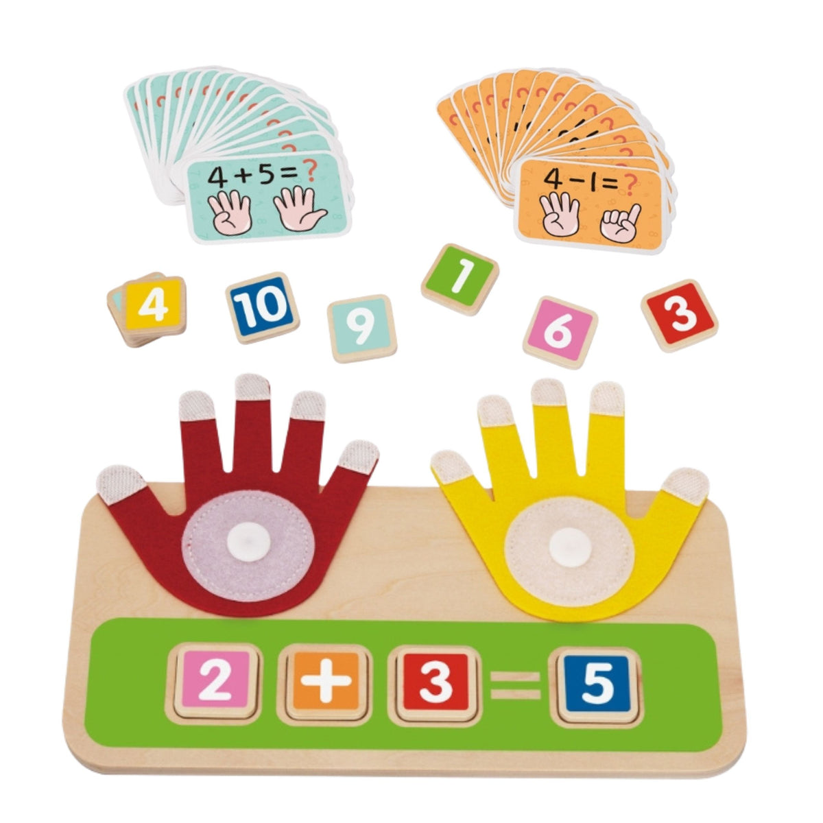 TOOKY TOY Medinis Lavinamasis Žaislas Matematikos Mokymuisi su Pirštais