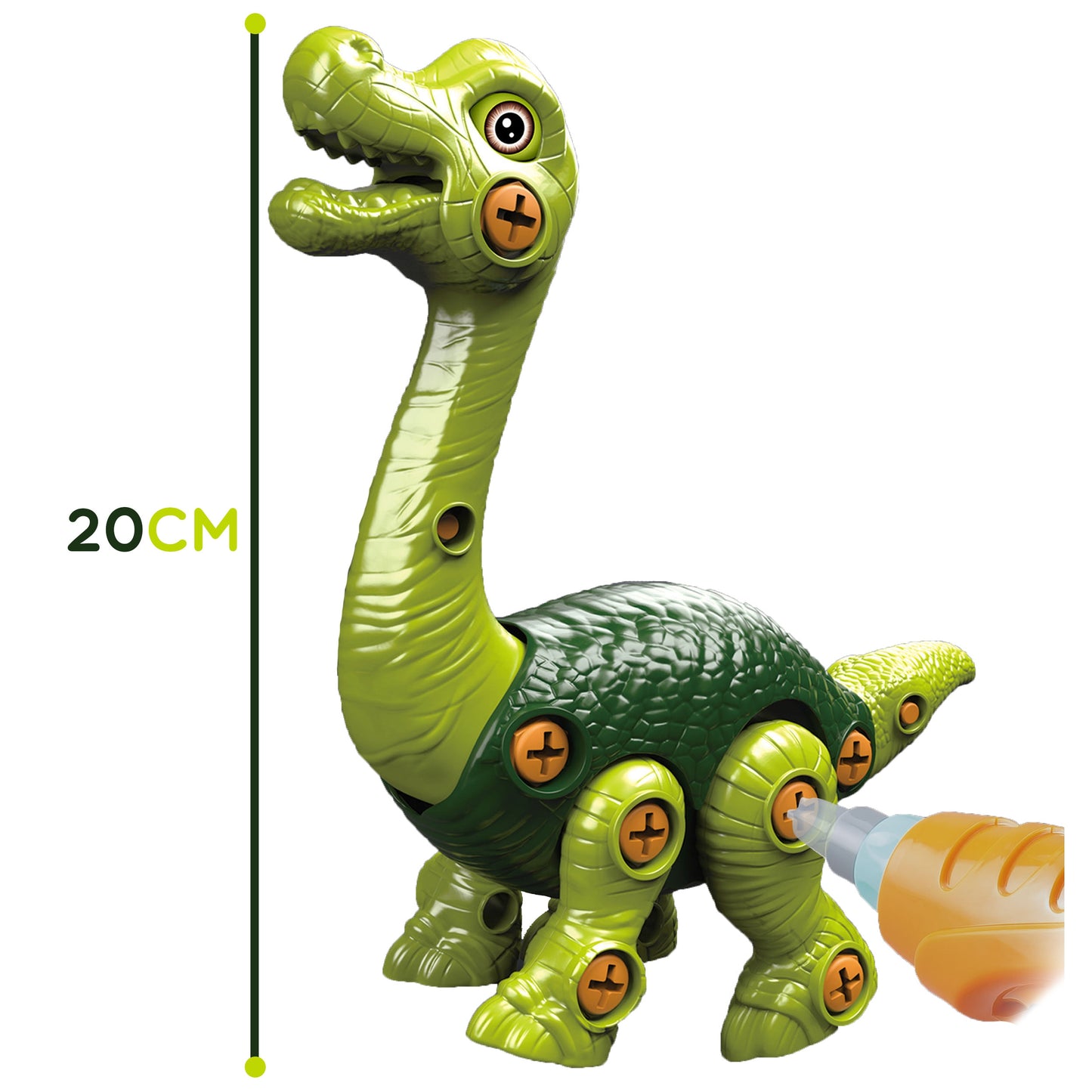 WOOPIE Dinozauras Brachiozauras Surenkamas Konstruktorius su Gręžtuvu 31 vnt.