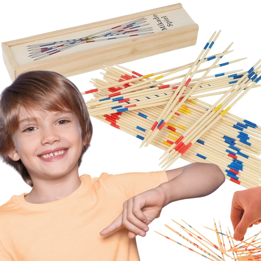 WOOPIE Medinės bierkės (Mikado) dėžutėje, 41 vnt – pagrindinis vaizdas