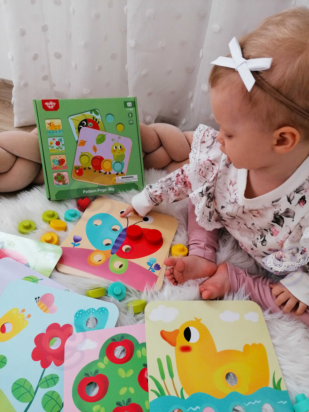 TOOKY TOY sagų mozaika vaikams su lentelėmis, formos ir spalvos