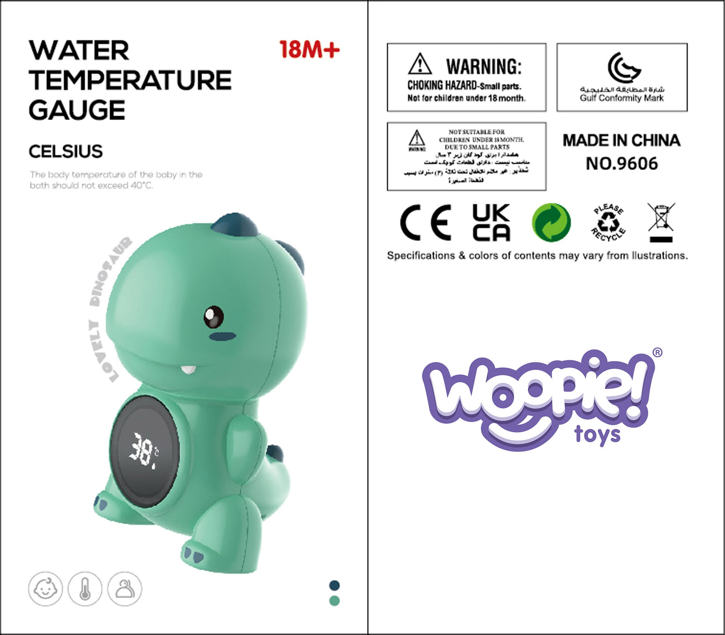 WOOPIE BABY Vandens ir oro termometras Ančiukas, matuojama oro temperatūra – vaizdas 3