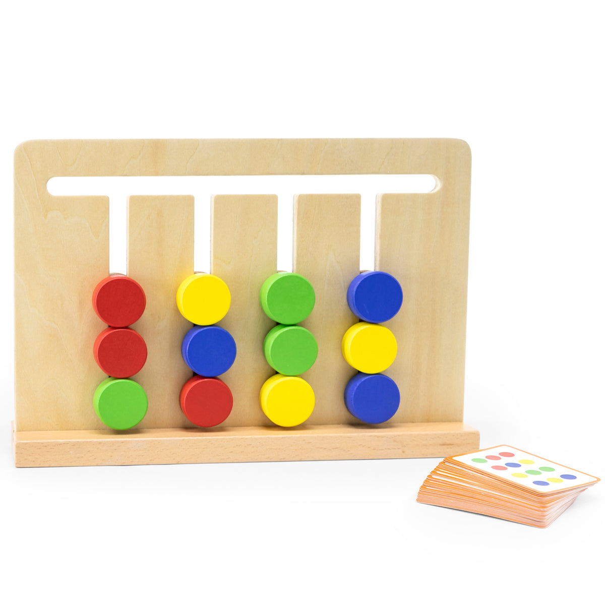VIGA Montessori spalvų ir formų dėlionė vaikams nuo 3 m.