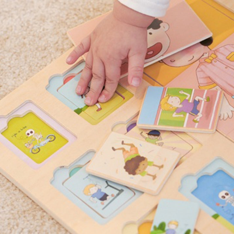 CLASSIC WORLD Edukacinė lenta, Žmogaus kūno dėlionė, MONTESSORI 19 vnt – vaizdas 3