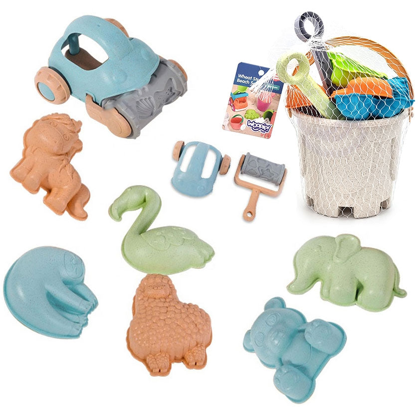 WOOPIE GREEN Biologiškai skaidus smėlio rinkinys, žalia spalva – vaizdas 8